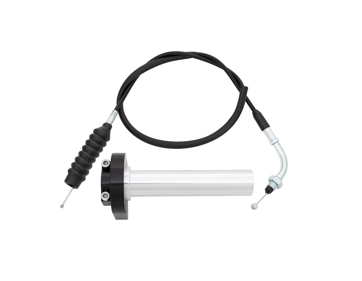 TB Parts 1/4 Turn Throttle Kit, Black - KLX110